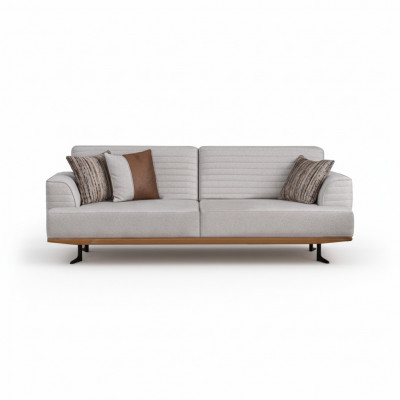 Contemporary luxury sofa with gray upholstery for the living room