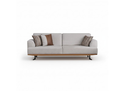Contemporary luxury sofa with gray upholstery for the living room