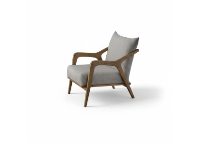Armchair Modern Design Living Room Furniture Light Gray Color Luxury Style