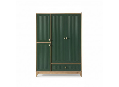 Luxurious green wardrobe wooden furniture for children's rooms novelty