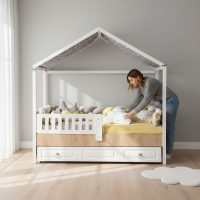 Bed frames perfect children's bed nursery bed frames light wood