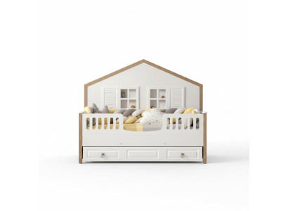 Perfect children's room bed frame children's room furniture light wood novelty