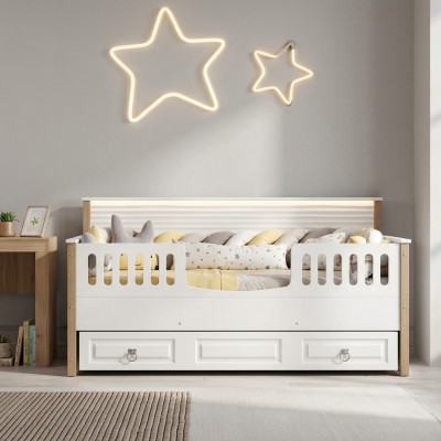 Perfect children's bed, children's furniture, white set, modern children new