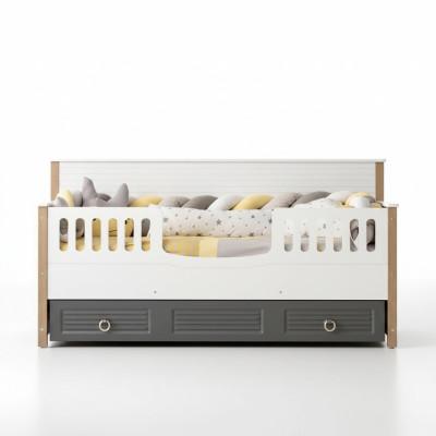 Bed Frame Perfect Children's Bed Wood Children's Room Bed Frame Grey