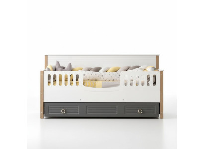 Bed Frame Perfect Children's Bed Wood Children's Room Bed Frame Grey