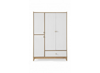 Stylish wardrobe white wooden closet design children's room furniture