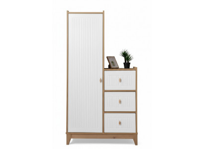 Luxurious wardrobe white wood closet design children's room novelty