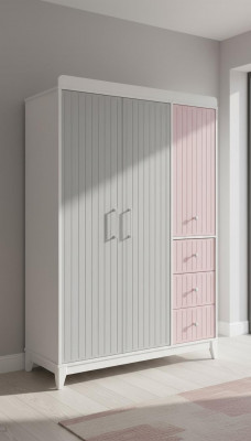 Stylish Wardrobe Multicolored Wooden Wardrobe Design Kids Room