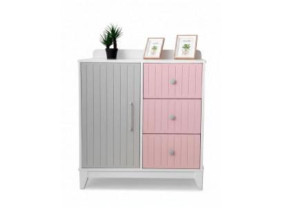 Dresser in Children's Room Modern Elegant Dresser Wood Multicolored Furniture