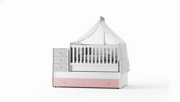 Stylish baby crib Multicolored Perfect furniture for your nursery removal
