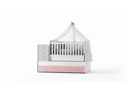 Stylish baby crib Multicolored Perfect furniture for your nursery removal