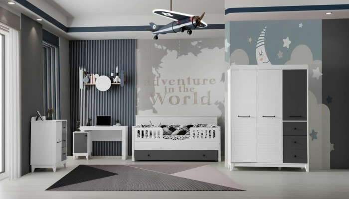 Stylish set for children's room multicolour perfect furniture for your interior