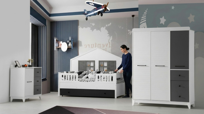 Modern set for children's room, multicolour, perfect furniture for your interior