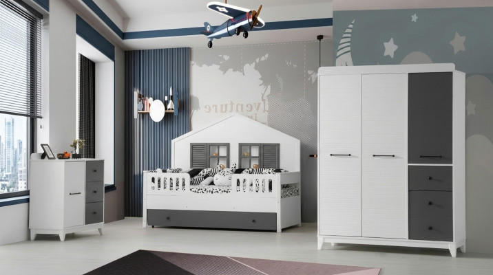 Modern set for children's room, multicolour, perfect furniture for your interior