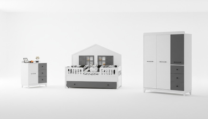 Modern set for children's room, multicolour, perfect furniture for your interior