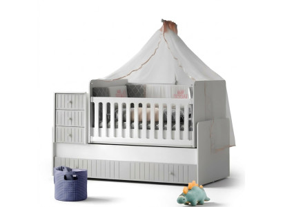 Stylish Cozy Children's Bed for Restful Sleep Luxurious Gray