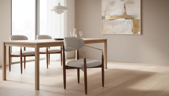 Perfect white kitchen chair luxury dining room furniture with brown legs