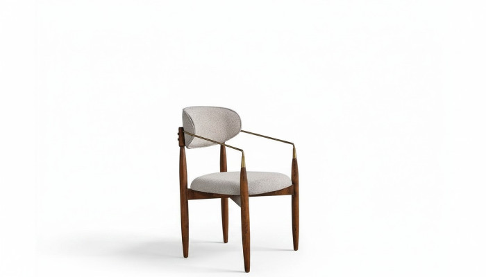 Perfect white kitchen chair luxury dining room furniture with brown legs