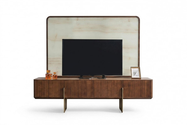 Luxurious living room set consists of TV lowboard and TV frame, 2-piece, new.