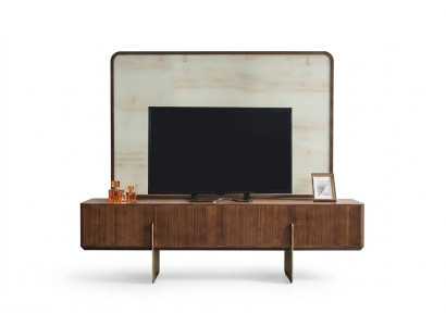 Luxurious living room set consists of TV lowboard and TV frame, 2-piece, new.