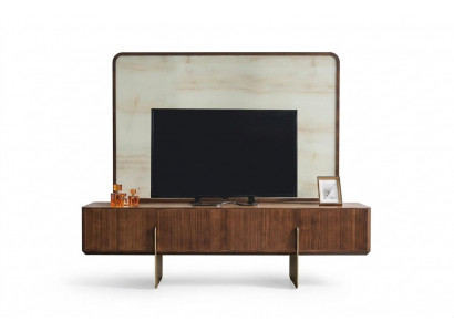 Luxurious living room set consists of TV lowboard and TV frame, 2-piece, new.