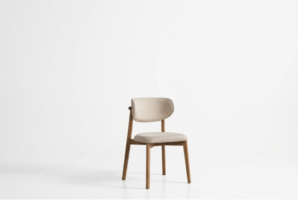 Chic comfortable dining chair in beige made from quality wood Exclusive