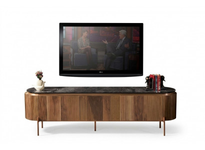 Elegant TV Lowboard Brown Color Luxurious Furniture for Living Room Novelty