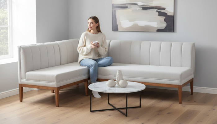 White corner bench dining room benches exclusive kitchen seating upholstered bench