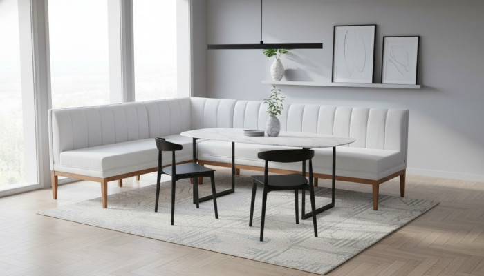 White corner bench dining room benches exclusive kitchen seating upholstered bench