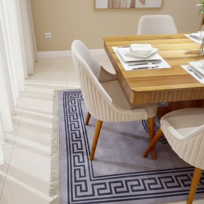 White dining room chair, designer kitchen chair, modern upholstered chairs