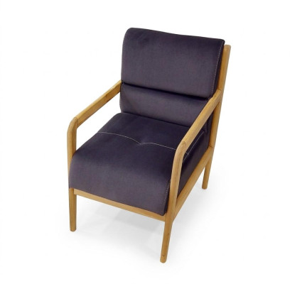 Modern Blue Armchair Living Room Upholstered Single-Seater Armchair