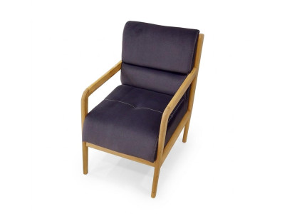 Modern Blue Armchair Living Room Upholstered Single-Seater Armchair