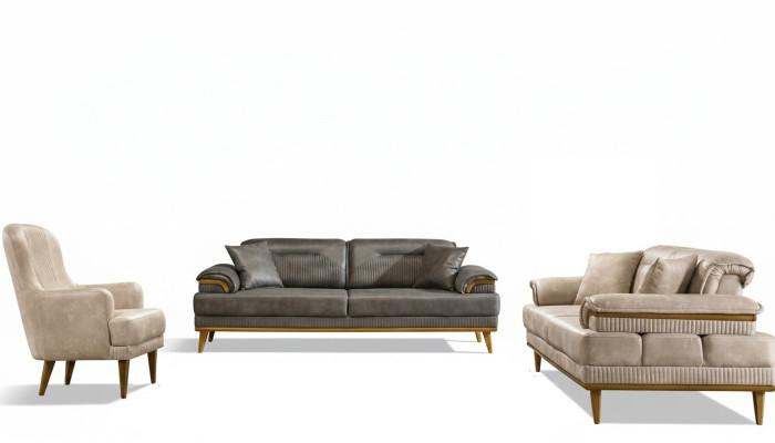 Designer living room couch set luxury sofa suite 3+3+1 seater 3-piece set