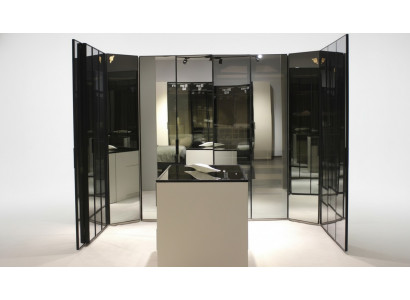 Exclusive glass cabinet bedroom wardrobe designer dresser