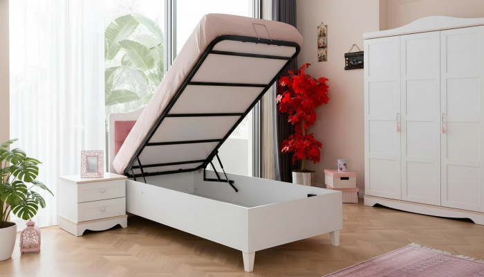 Stylish single bed children's bed children's room furniture bed with storage