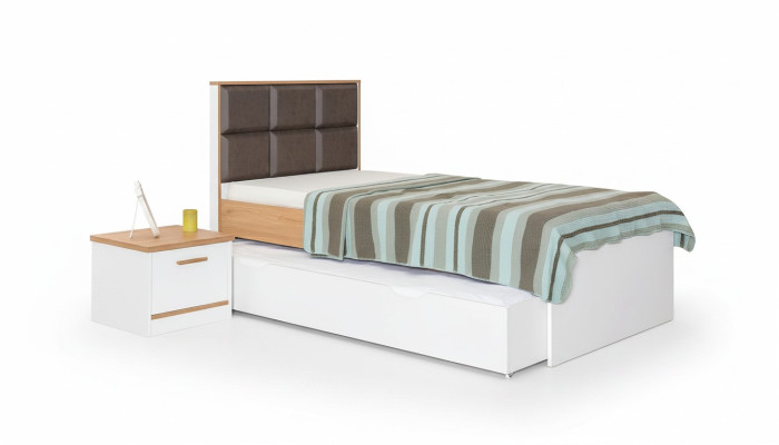 Exclusive children's room wooden bed designer single bed noble children's beds
