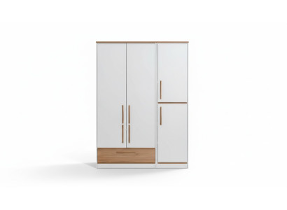 Sturdy wood wardrobe children's room wardrobe 4-door wardrobe
