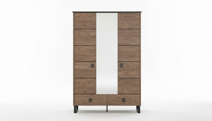 Brown wardrobe designer bedroom glass cabinet luxury wooden furniture