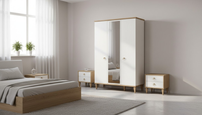 Luxurious white wardrobe designer wooden cabinet glass cabinet furniture