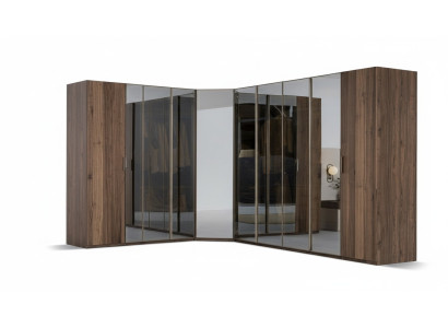 Modern brown corner cabinet designer shelf cabinet wood cabinet luxury furniture