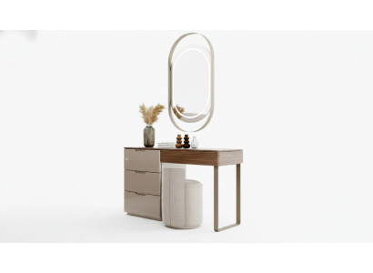 Bedroom set luxury vanity table and mirror stool design new 3-piece set