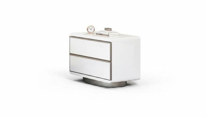 Bedroom nightstand with storage in modern style wood furniture luxury