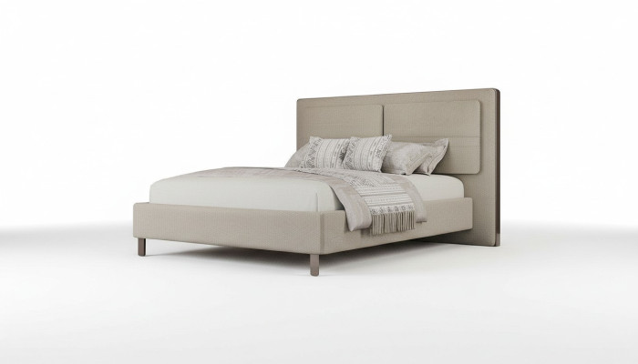 Upholstered bed 180 x 200 cm double bed bedroom luxury wooden furniture new