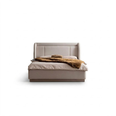 Modern beige bed frame bedroom double bed luxurious furniture new