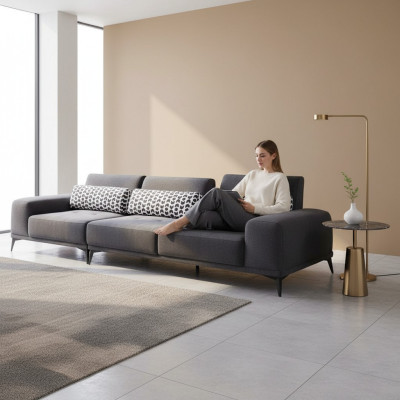Gray 4-seater living room luxury couch modern couch upholstered furniture new