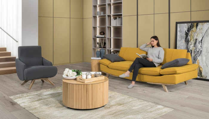 Stylish Living Room Suite Designer 3-Seater Luxury Couch Armchair 2-piece Set