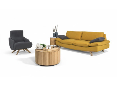 Stylish Living Room Suite Designer 3-Seater Luxury Couch Armchair 2-piece Set