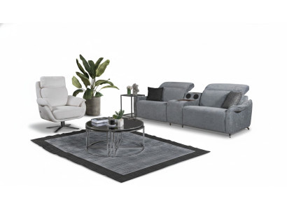 Modern sofa set living room 3-seater upholstered couches armchair
