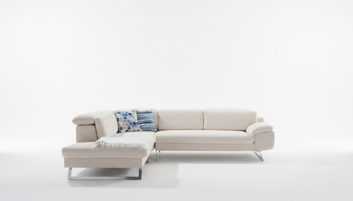 White corner upholstered sofa L-shape sofas living room modern living room sets