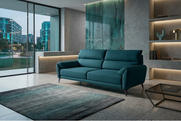Designer stylish 3-seater living room upholstered couches three-seater new